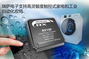 瑞薩電子擴充RX130 MCU產(chǎn)品線，助力觸控式家電與工業(yè)自動化通訊產(chǎn)品升級